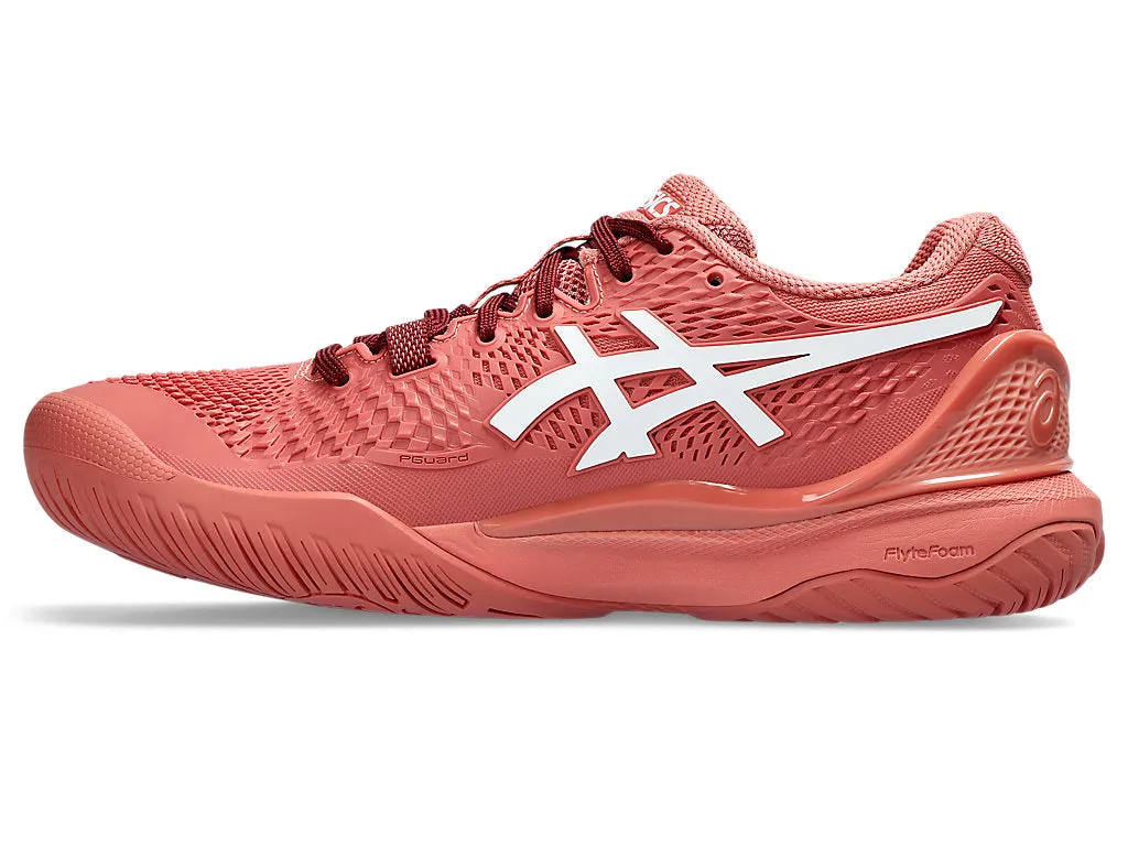 Asics Women's GEL-RESOLUTION 9 Shoes in Light Garnet/White Asics New York Marathon Shoes