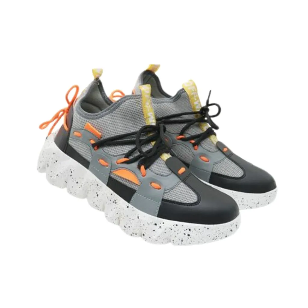Thin sole running shoes Designed Reflecting Laces Around Running Sports Shoes For Men