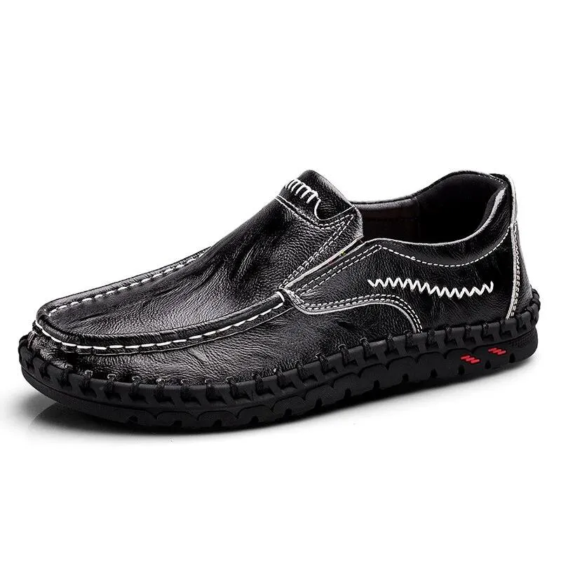 All Day Loafers Designer Casual Shoes Men Wide Genuine Leather Loafers Flat Slip On Moccasins Male Sneakers Oxford Shoes Luxury High Quality