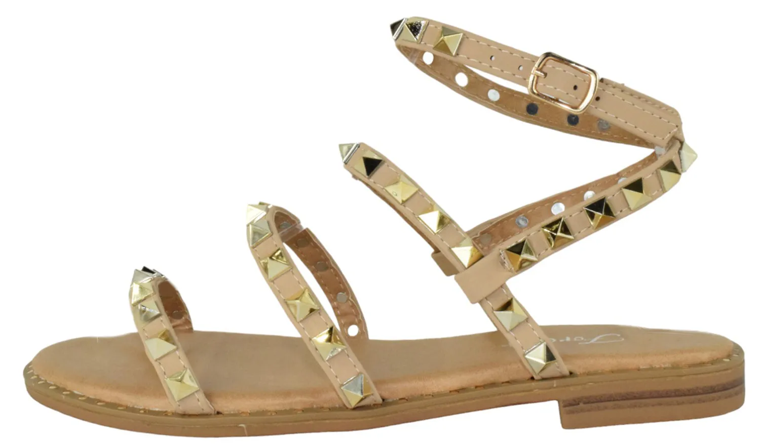 Cute Sandals DING-28 Taupe Forever