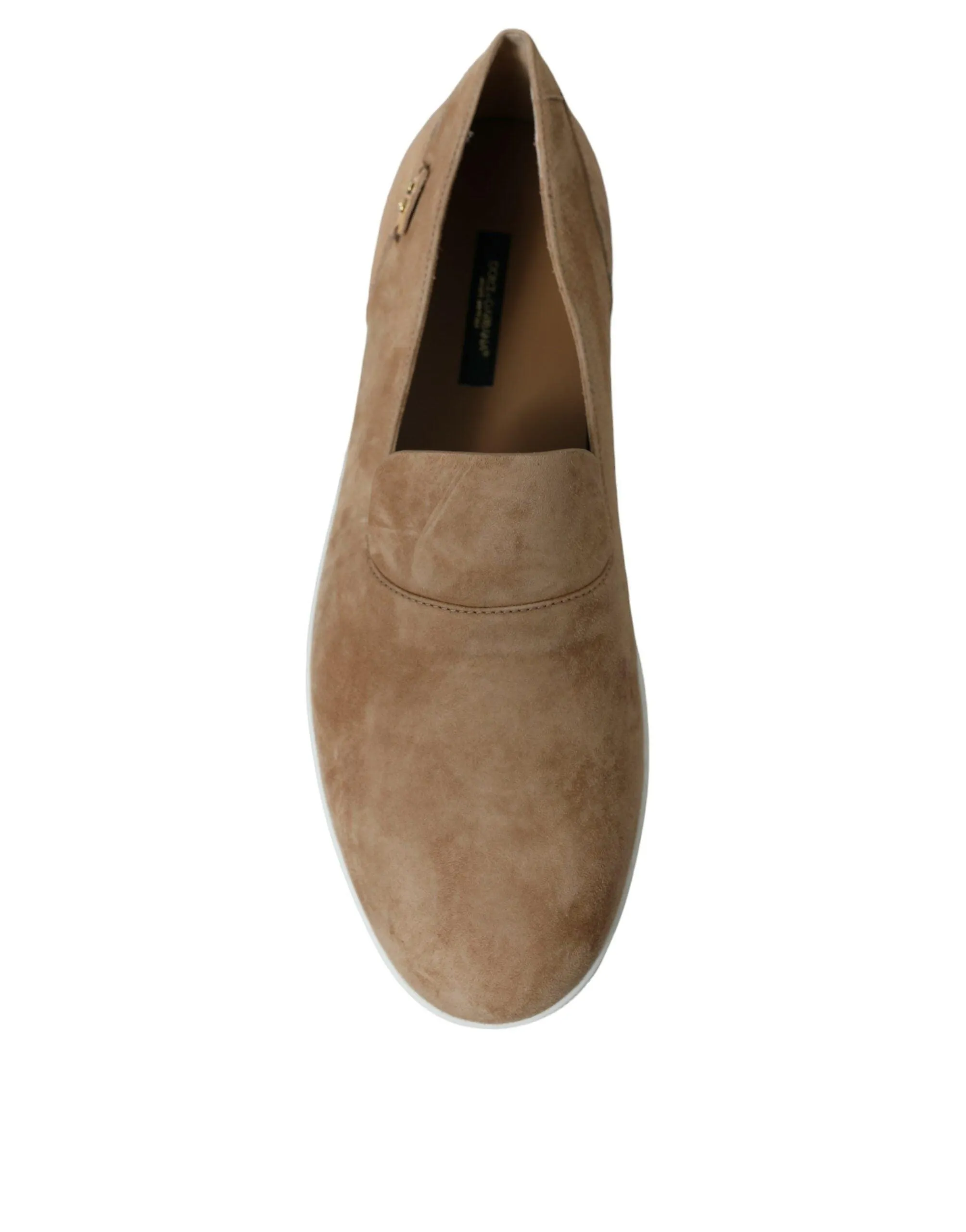 Slippers That Don T Smell Dolce & Gabbana Beige Suede Caiman Men Loafers Slippers Shoes