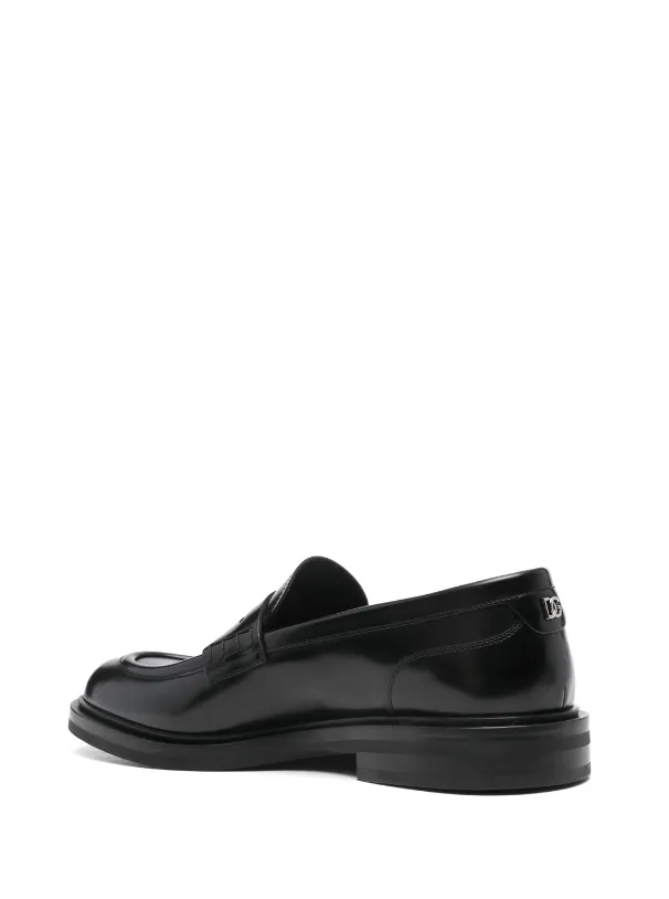 Chunky High Heel Loafers Dolce & Gabbana Brushed calfskin loafers