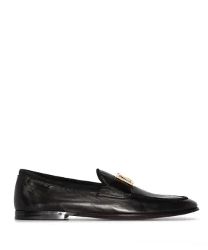 Dolce & Gabbana Interlocking DG-plaque leather loafers Penny Loafers Without Socks