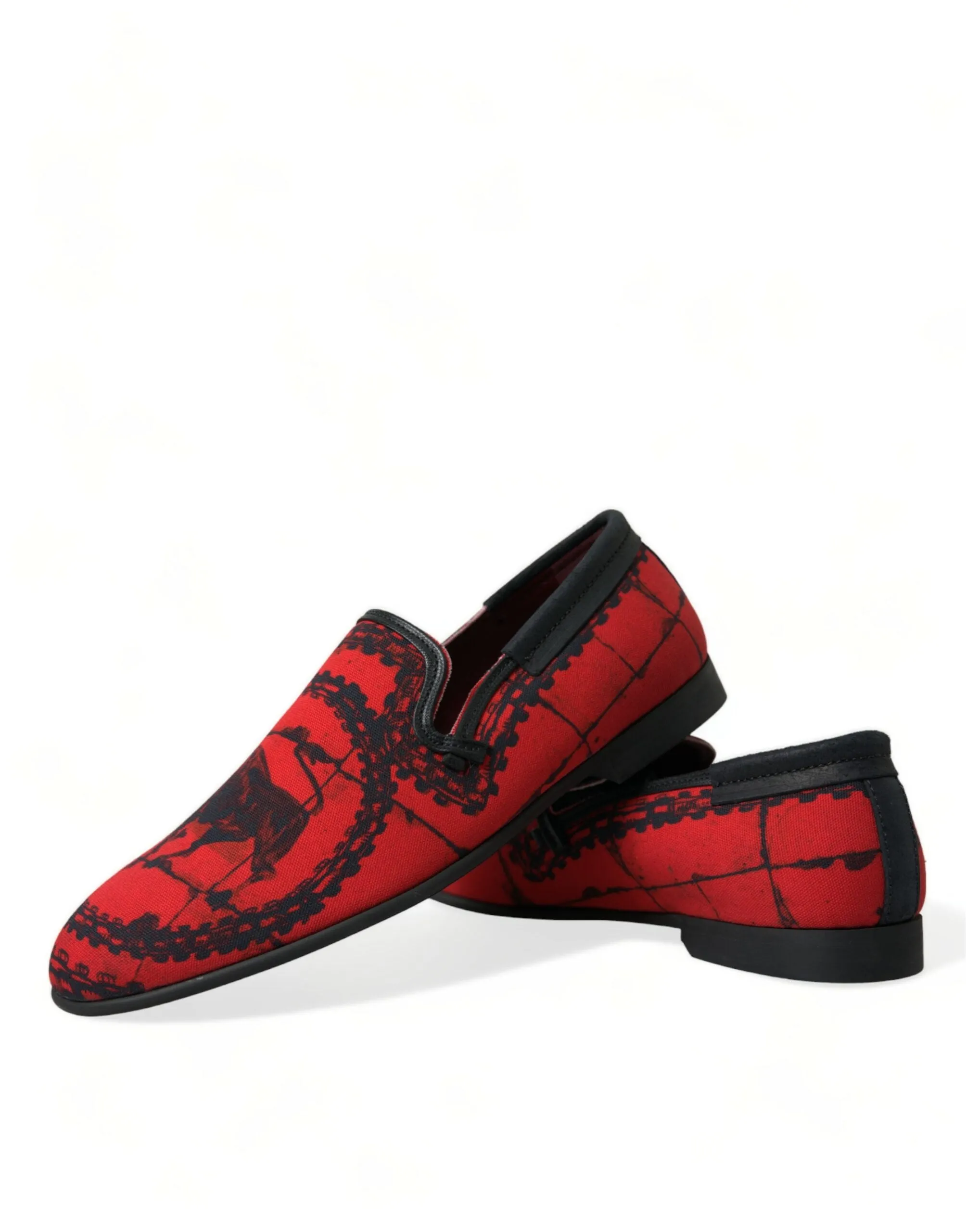 Sonic The Hedgehog Slippers Dolce & Gabbana Red Black Torero Loafers Slippers Men Shoes