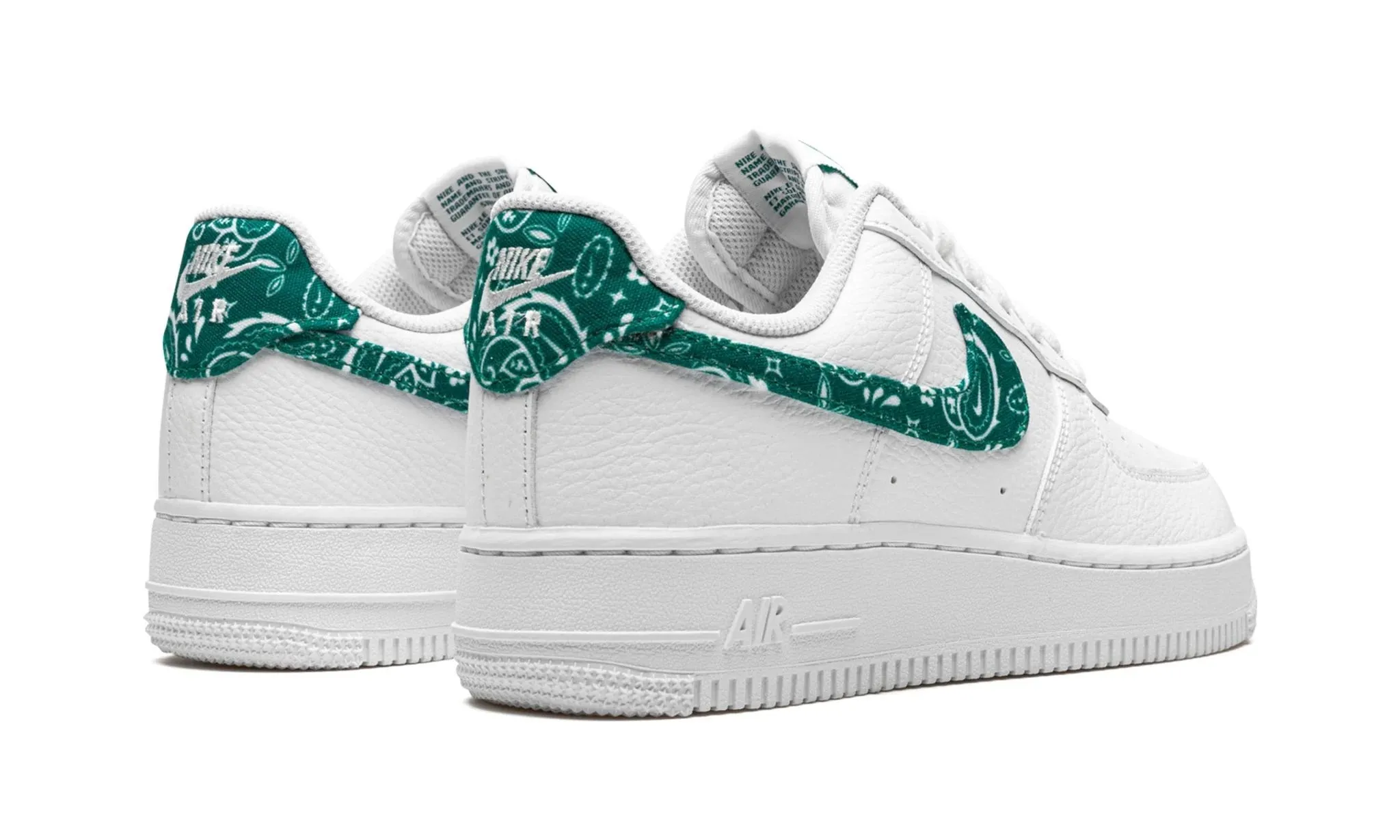 NIKE AIR FORCE 1 WHITE GREEN PAISLEY (W) Asics Workout Shoe