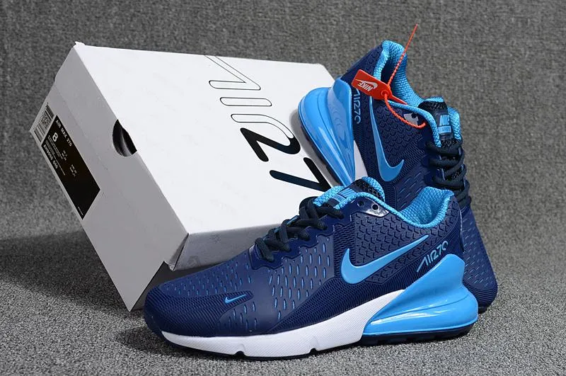 Asics Wrestling Shoes On Sale Nike Air Max 270 Blue Navy Sneaker Shoes Sale Men Women Size 5.5 - 11