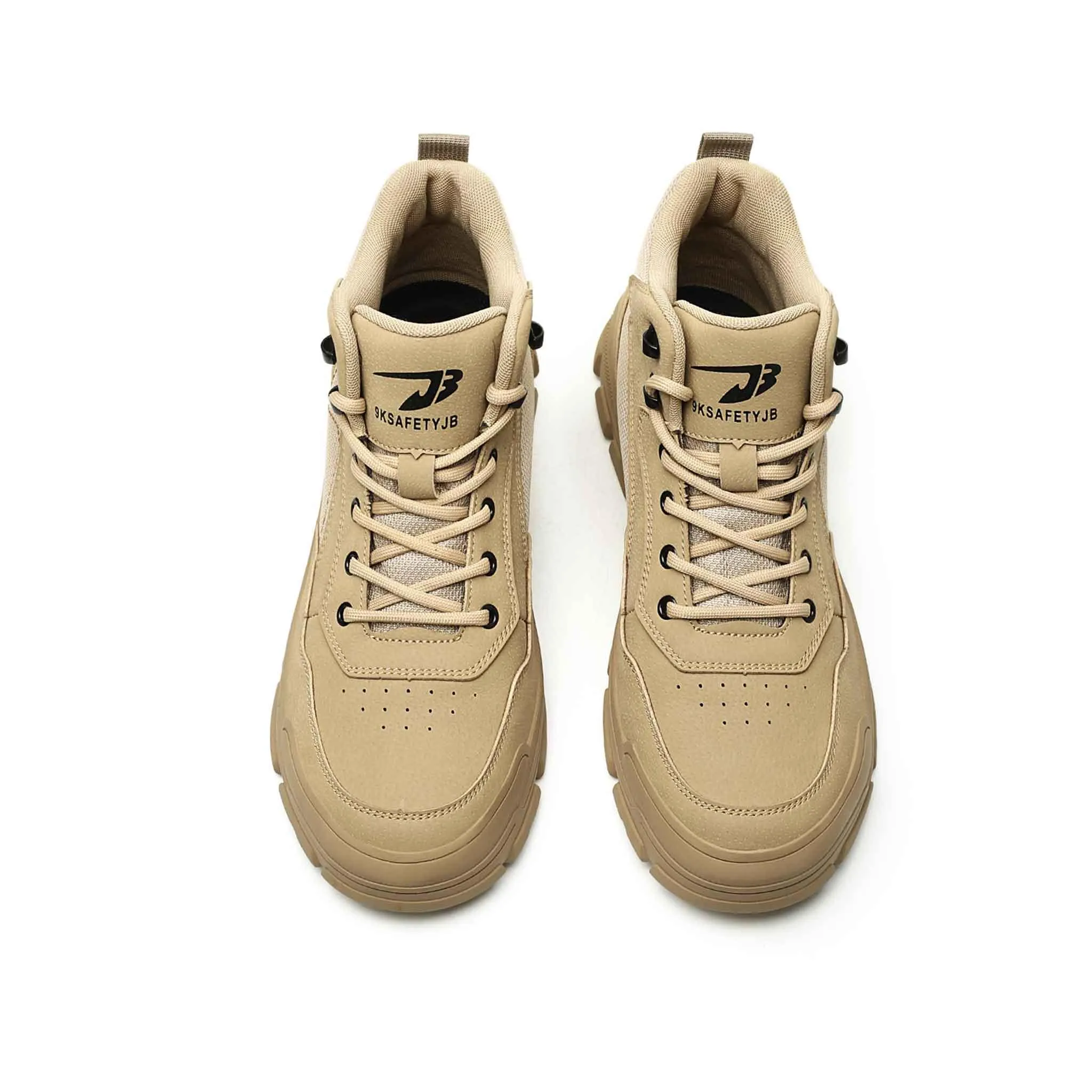 Flat Heel Work Boots Women's Lightweight Steel Toe Boots - Water Resistant | B271