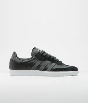 Adidas Vl Court Bold Platform Shoes Adidas Samba ADV Shoes - Core Black / Carbon / Silver Metallic