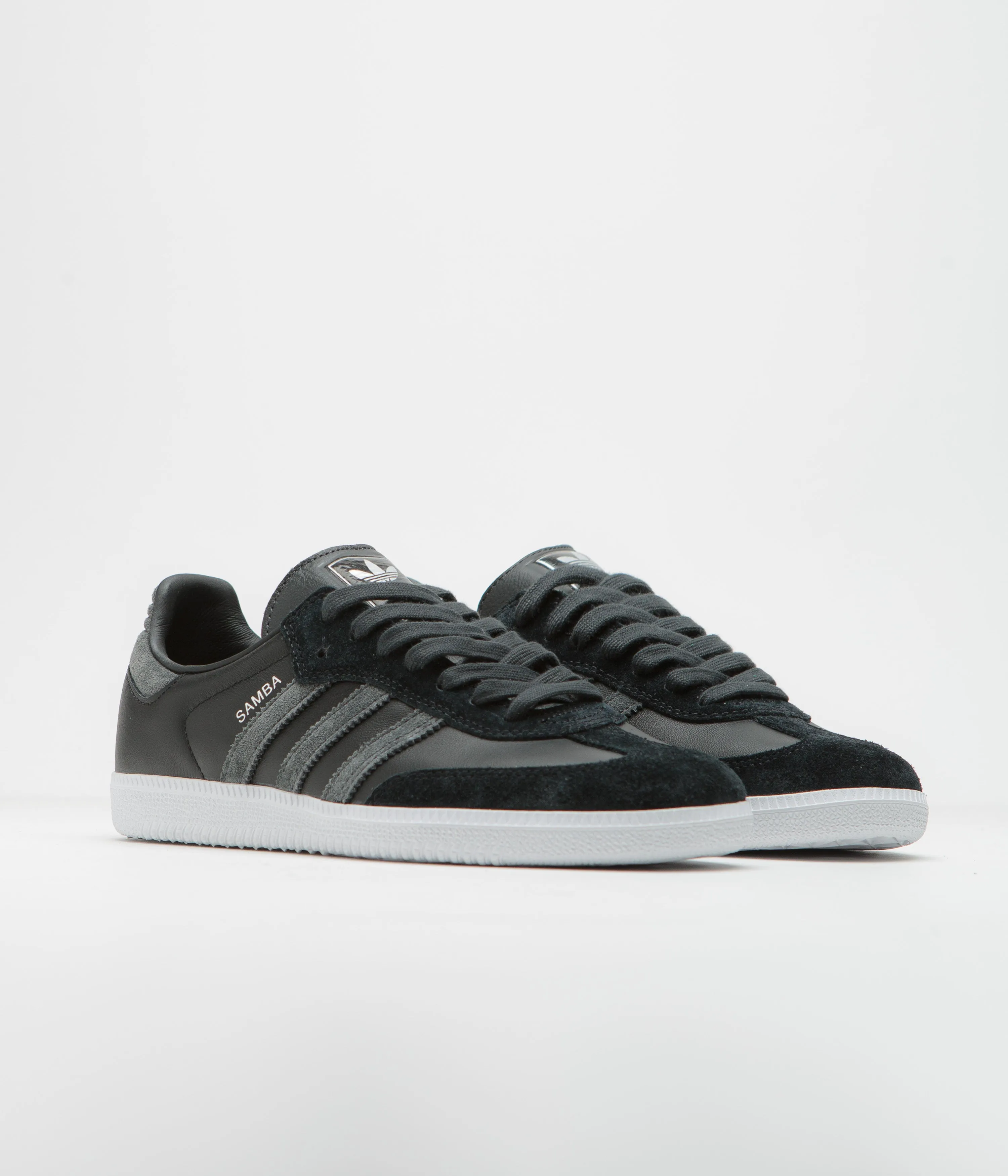 Adidas Stan Smith Shoes Adidas Samba ADV Shoes - Core Black / Carbon / Silver Metallic