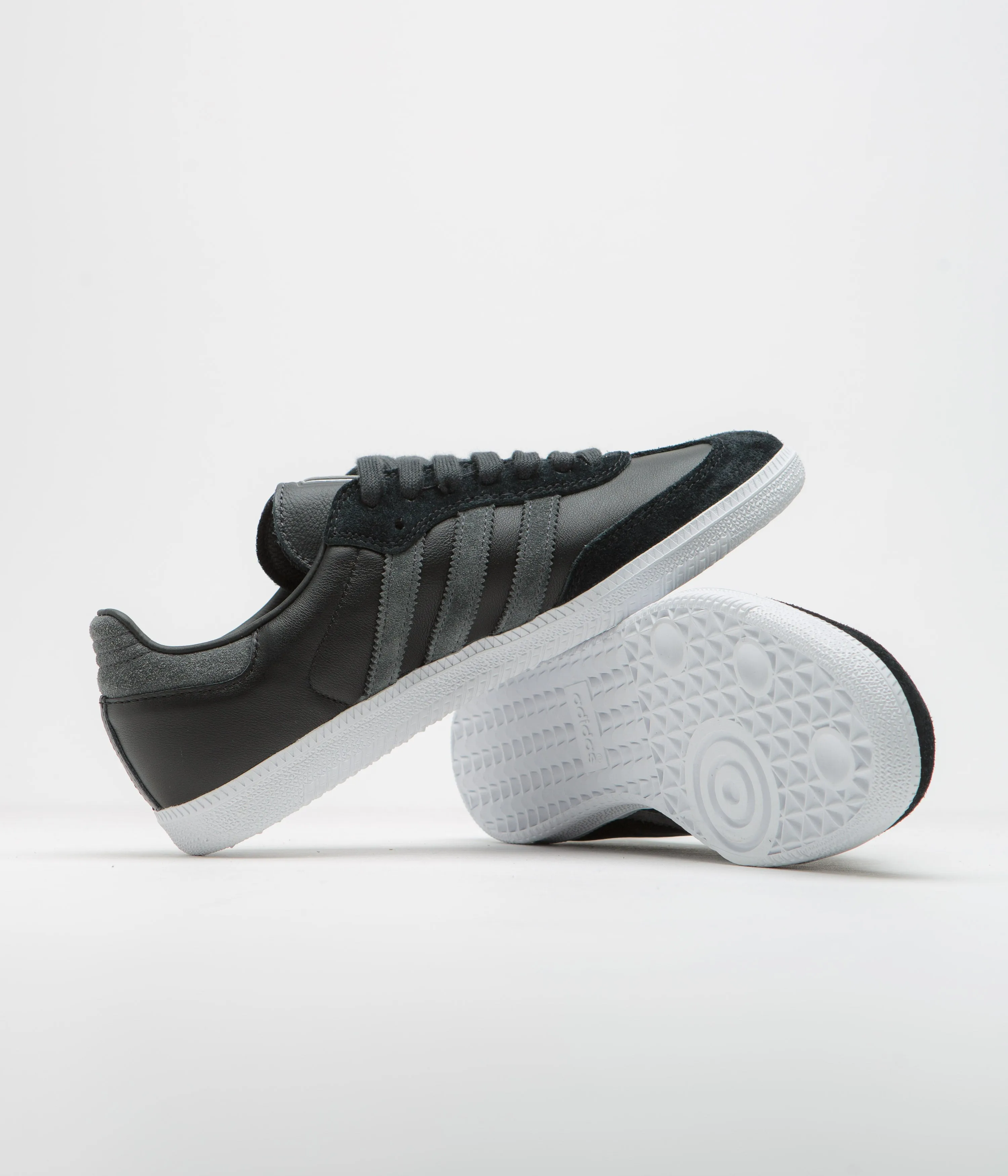Adidas Samba ADV Shoes - Core Black / Carbon / Silver Metallic Adidas Energy Boost Running Shoes