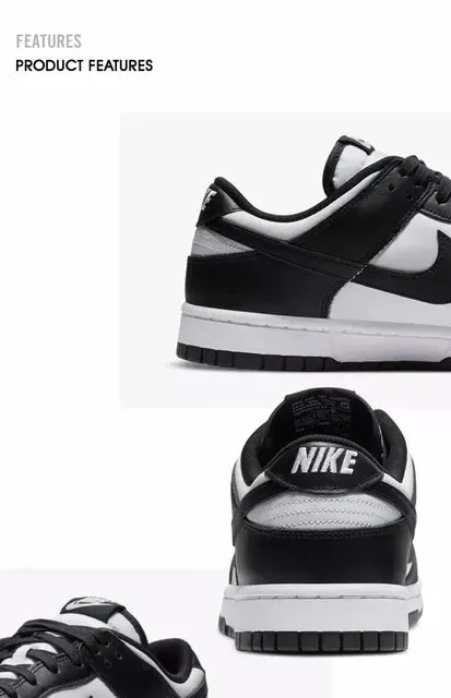 Nike Dunk "White/Black" Men Women Asics Sole Running Shoes