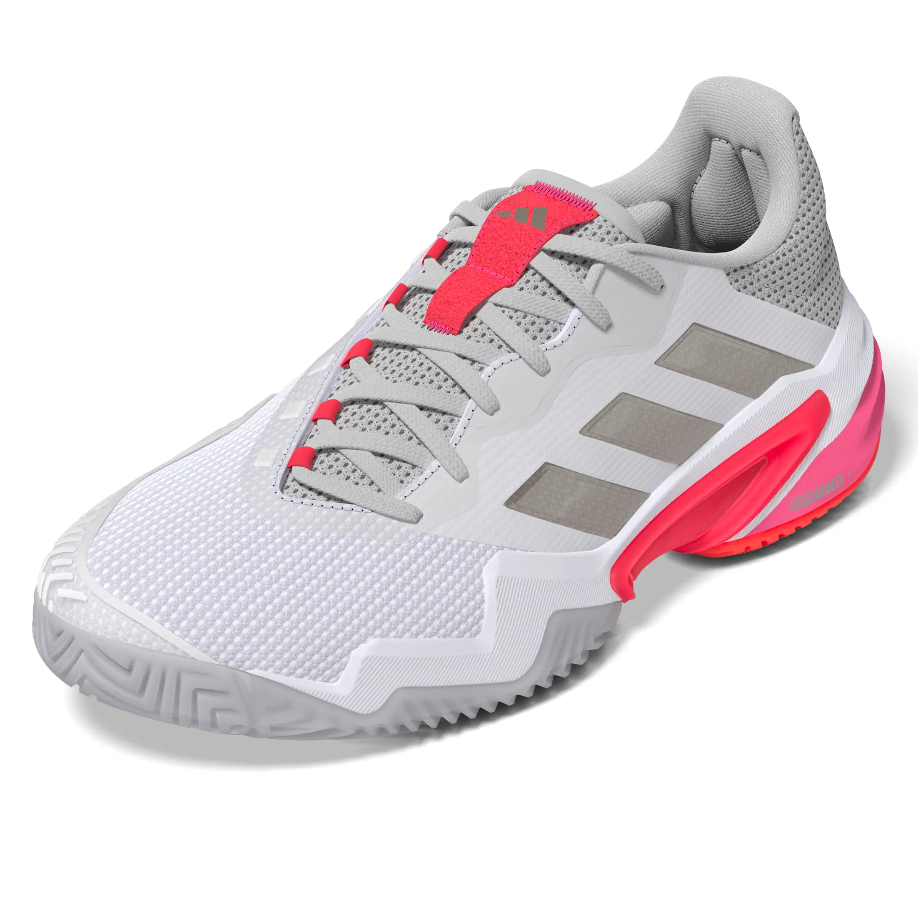 Adidas Hoops Mid Classic Shoes Adidas Barricade 13 Womens Tennis Shoes - Cloud White/Champagne Met. /Lucid Red
