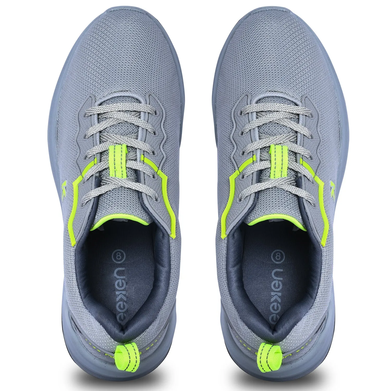 Eeken KESHGIA114 Grey Lightweight Soft Cushioned Walking Shoes For Men Best Trail.running Shoes