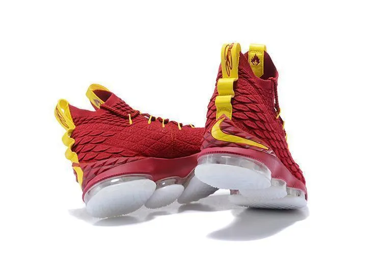 Nike Lebron XV 15 Red Yellow Men Shoes !!! CYBER MONDAY SALE !!! Different Styles Of Asics Shoes