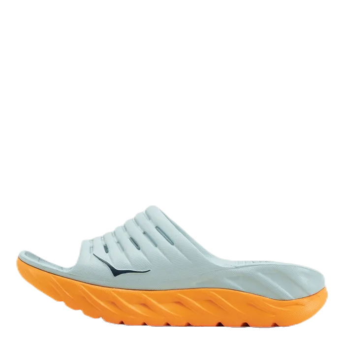 Ora Recovery Slide 2 Blue Flip Flops For Foot Problems