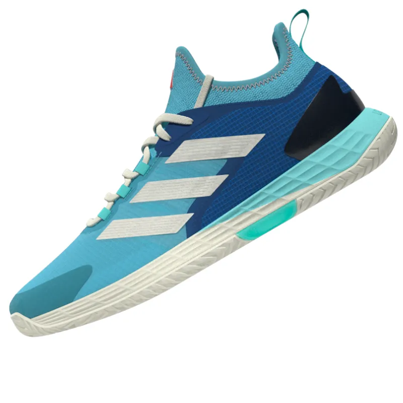 Adidas Adizero Ubersonic 4.1  Men Tennis Shoes - Turquoise / Light Aqua / Off White Adidas Adicross Golf Shoes