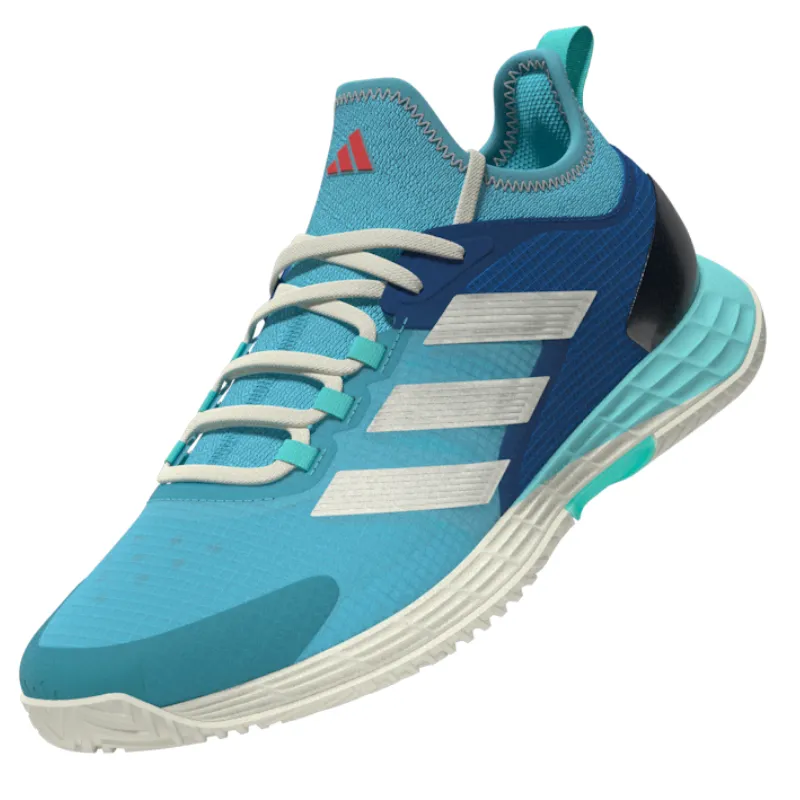 Adidas Adizero Ubersonic 4.1  Men Tennis Shoes - Turquoise / Light Aqua / Off White Adidas Sequin Shoes