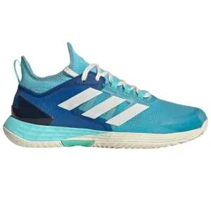 Adidas Adizero Ubersonic 4.1  Men Tennis Shoes - Turquoise / Light Aqua / Off White Zebra Shoes Adidas