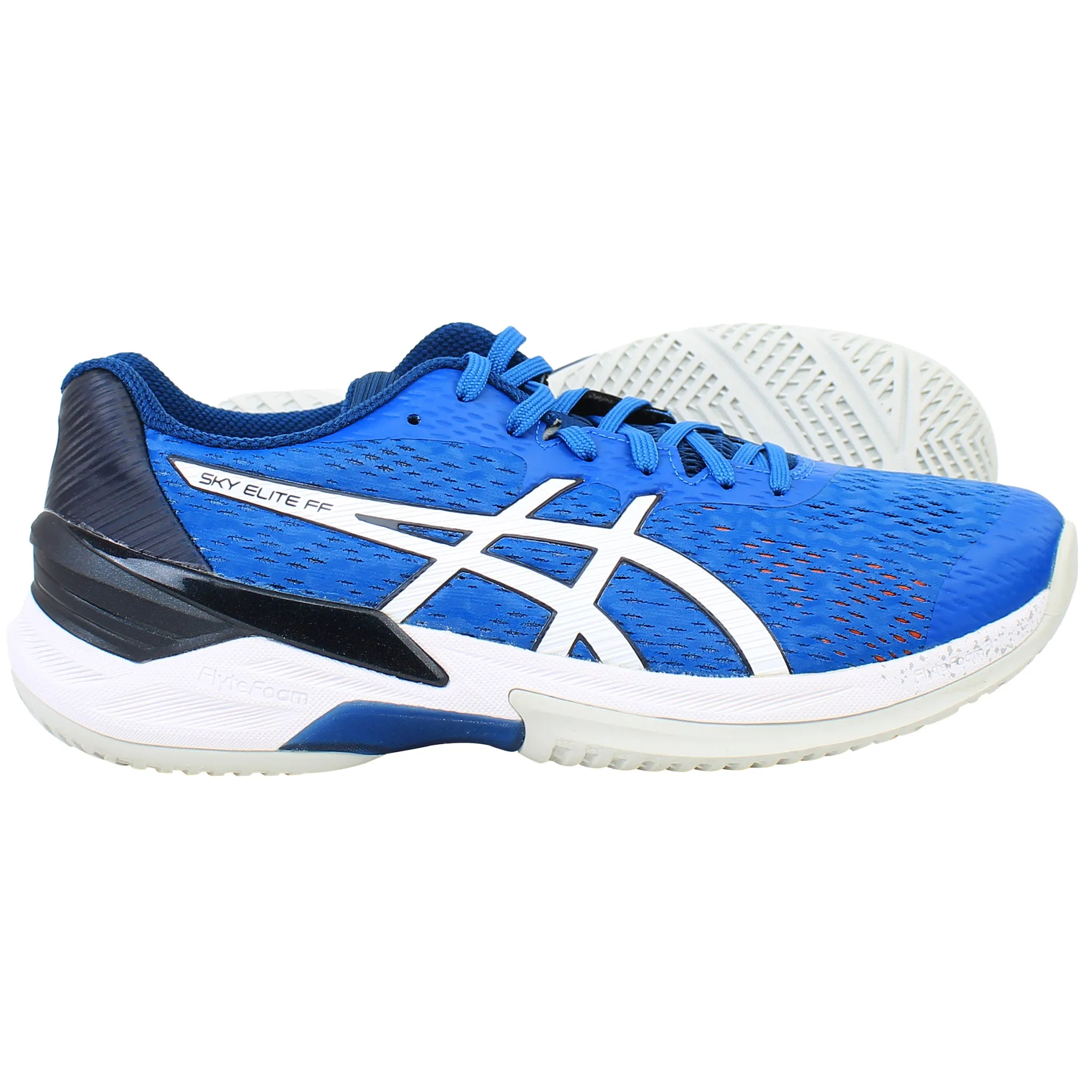 Asics Running Shoes New Releases Asics Sky Elite FF Mens Blue Volleyball Shoes