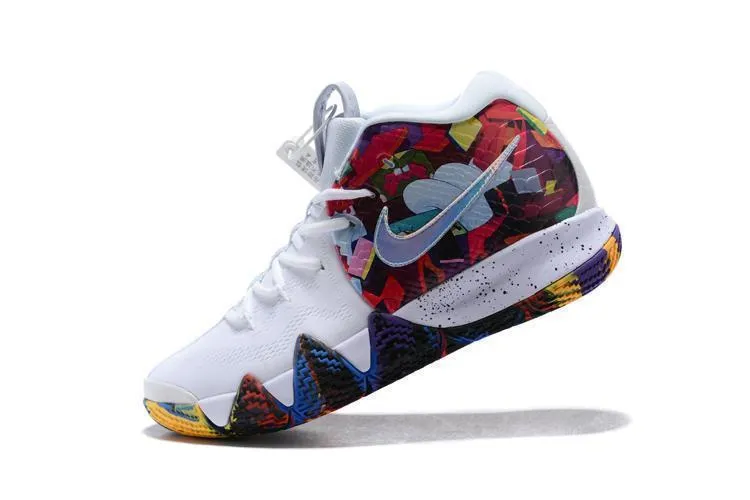 Asics Running Shoes 6.5 Nike Kyrie 4 Madness NCAA White Multicolor Basketball Shoes Sneaker Sale Size US 7-12