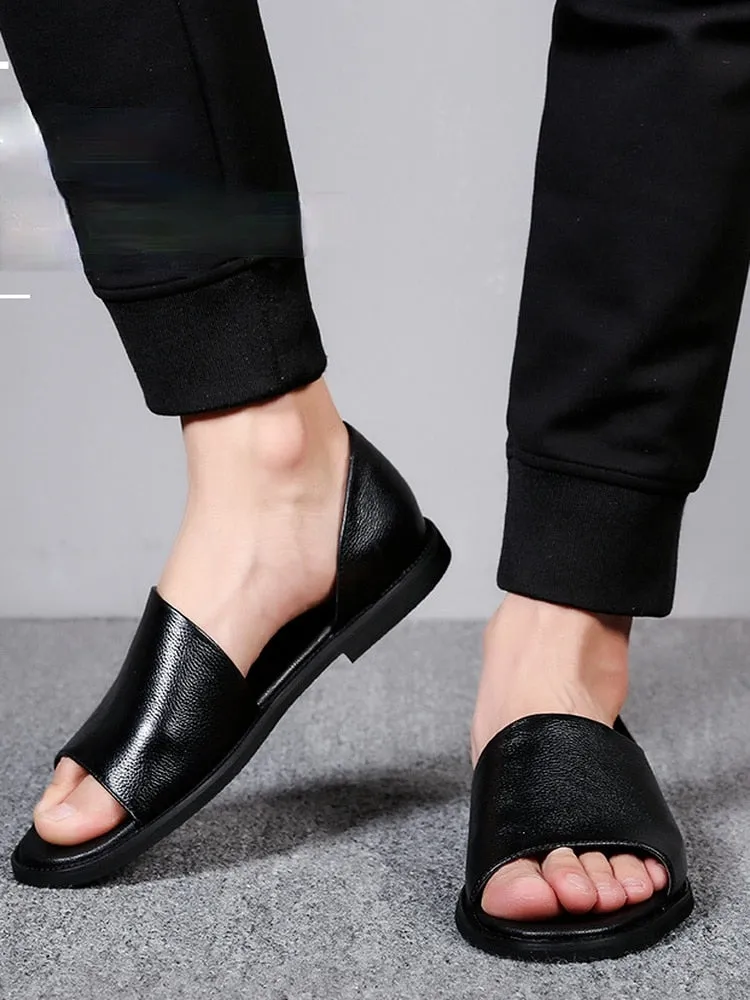 Sandals Grenada Photos Men's Soft Leather Breathable Non-Slip Sandals