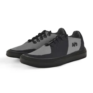 Olikai Slippers Linen Sneakers | Grey-Black (Black Sole) | Men