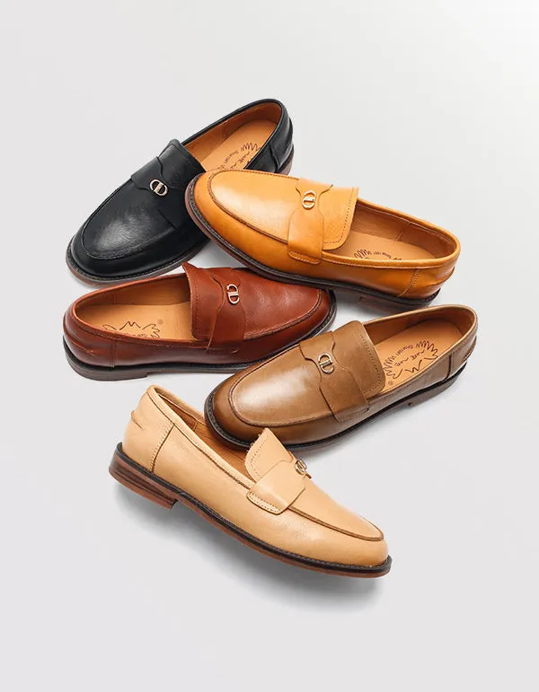 Pointed Toe Real Leather Handmade Women's Loafers Vintage Gucci Loafers