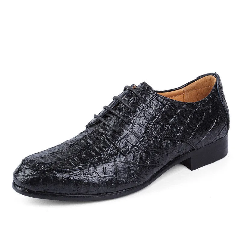 Mk Flat Shoes Sale Handmade genuine leather men shoes, Fashion flat shoes, Crocodile business dress shoes,Men oxford zapatos hombre