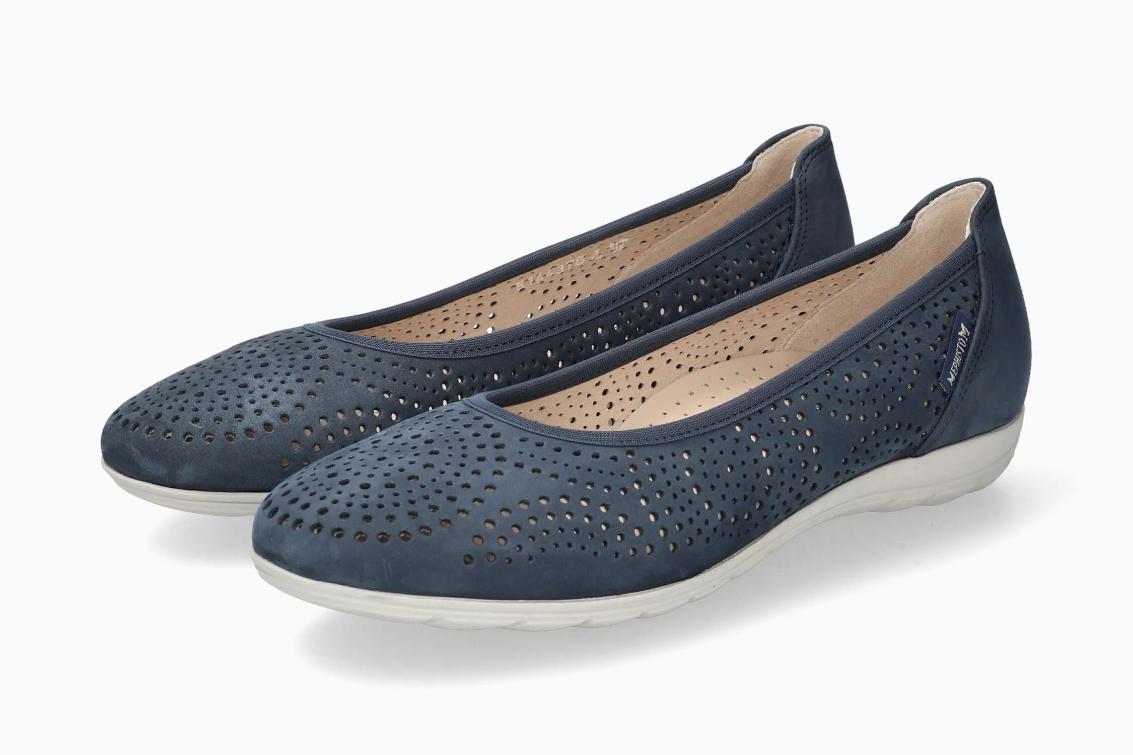 Mule Slip On Heels Elsie Perf - Jeans Blue