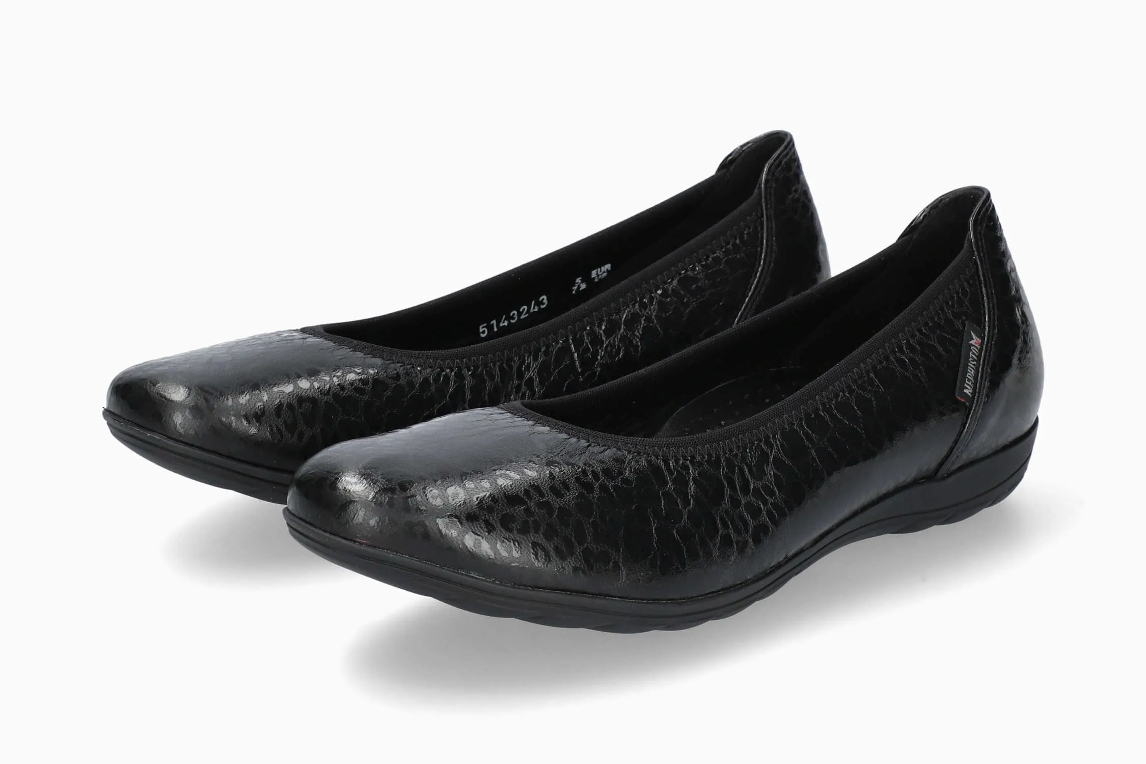 Leather Slip On Loafers Casual Leather Slip On Emilie - Black Comet