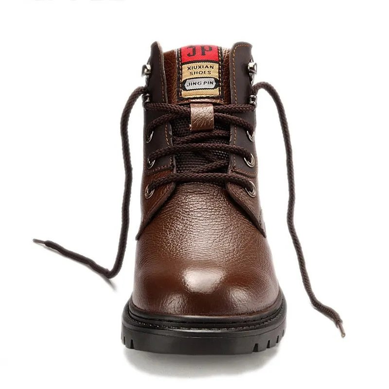Men Leather  Shoes Best Gore-tex Work Boots