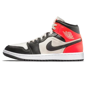 Air Jordan 1 Mid SE Wmns 'Newsprint' Asics Gel Cover Cricket Shoes