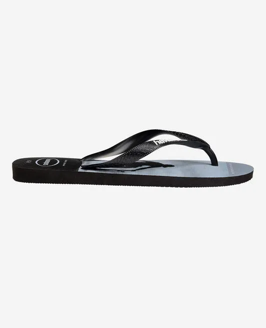 Luofu Slippers HAVAIANAS HYPE - BLACK.BLACK.WHITE.WHITE