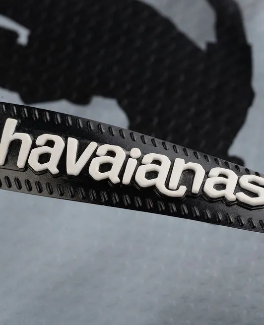 HAVAIANAS HYPE - BLACK.BLACK.WHITE.WHITE Bottoms For Knitted Slippers