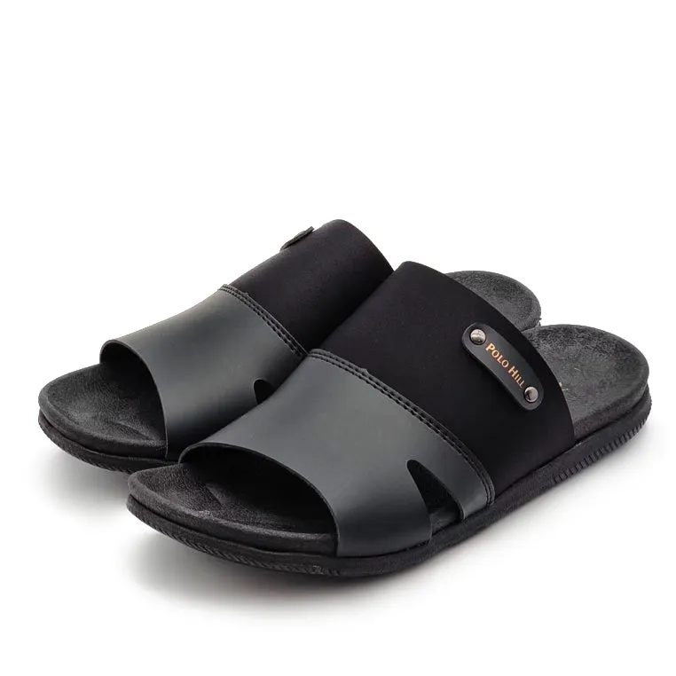 Sandals Style Contrasted Band Slide Sandals