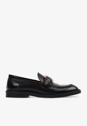 Theory Loafers Marcie Leather Loafers