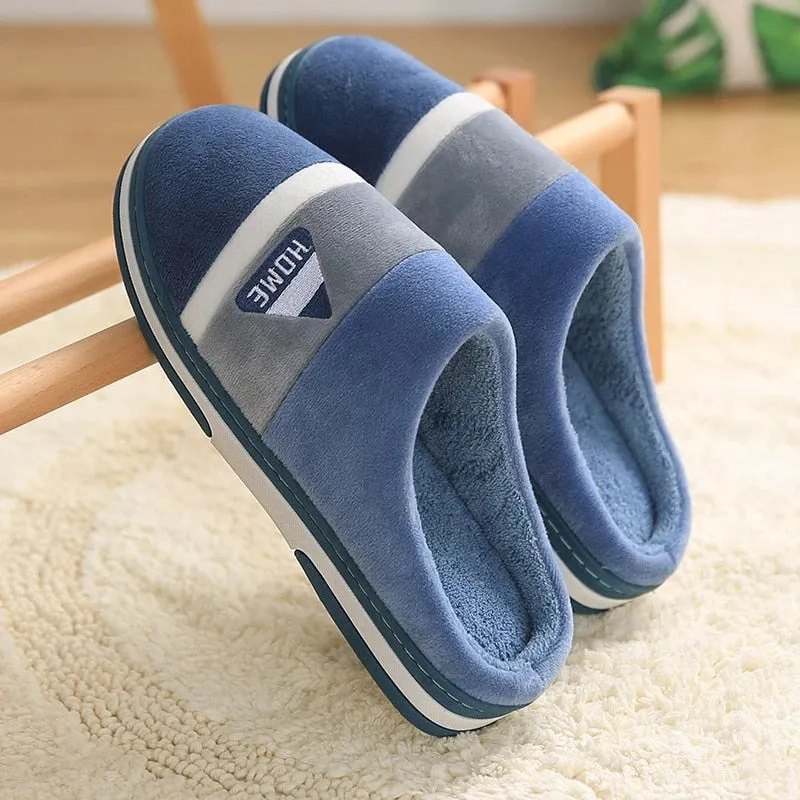 Groovywish Velvet Fur Men Indoor Slippers Cushion Winter Shoes Most Comfortable Slippers