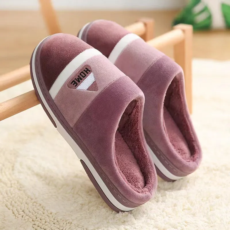 Super Comfortable Slippers Groovywish Velvet Fur Men Indoor Slippers Cushion Winter Shoes