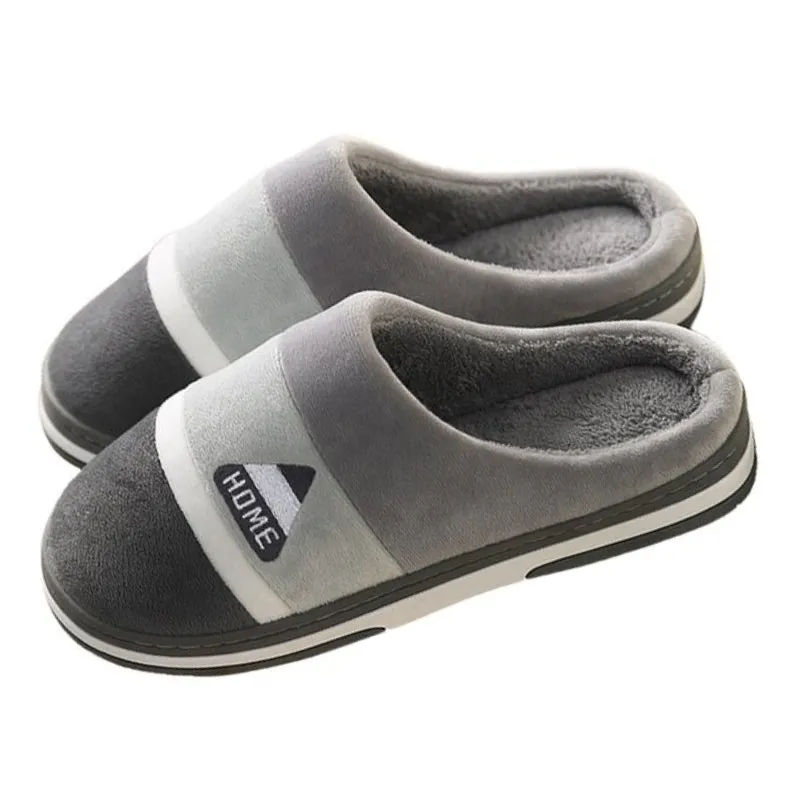 Groovywish Velvet Fur Men Indoor Slippers Cushion Winter Shoes Best Indoor Outdoor Slippers