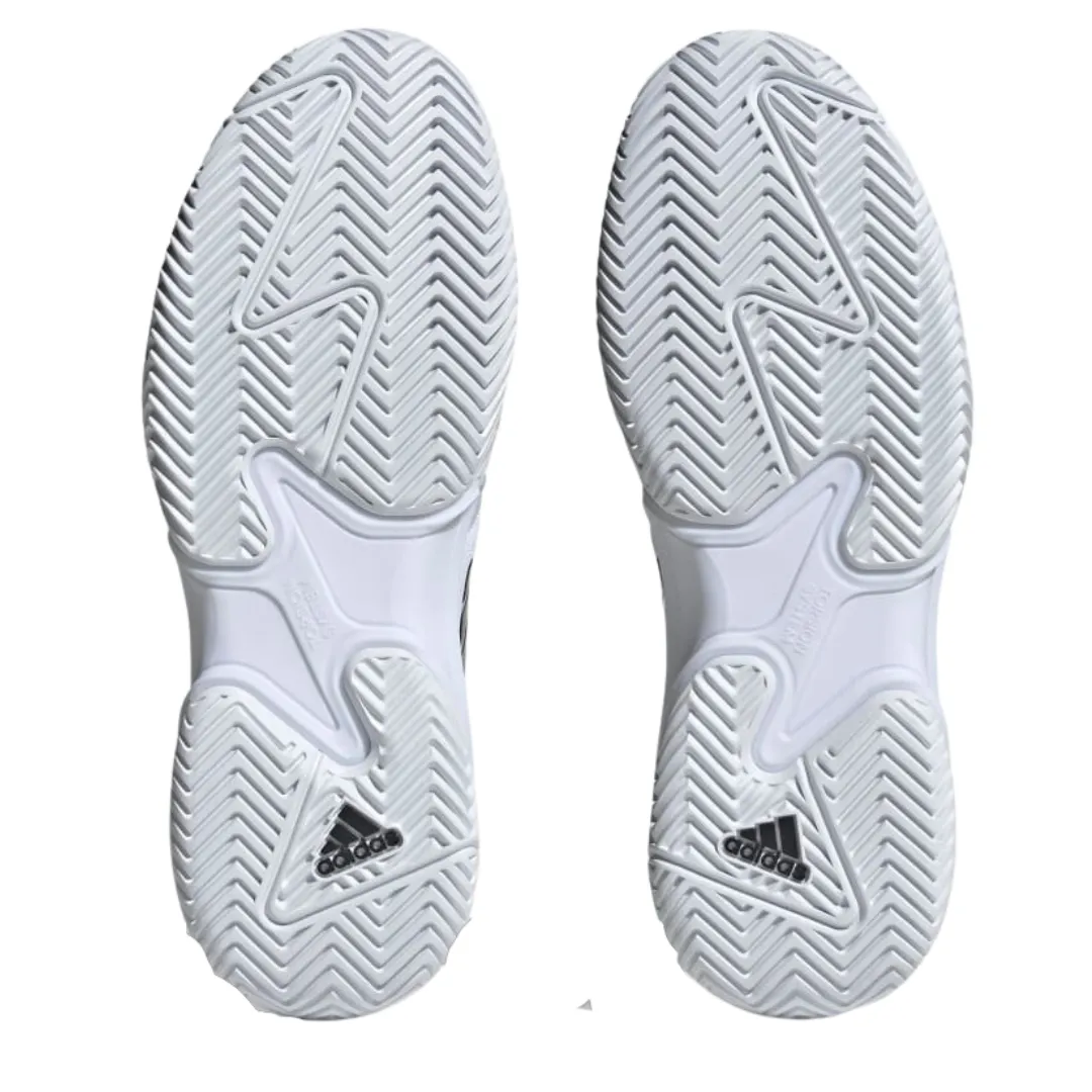 Adidas Barricade Mens Tennis Shoes - White/Black/Silver Soccer Adidas Turf Shoes