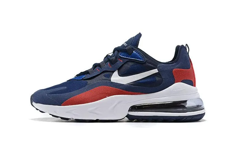 Nike Air Max 270 React GS 'Navy Red' Sneaker Shoes Sale Men Size 5.5 - 11 Asics Gel 190 Tr Cross Training Shoe