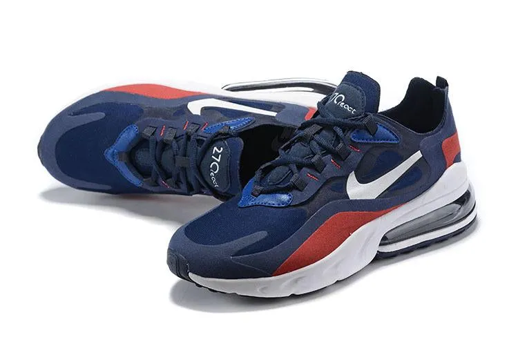 Nike Air Max 270 React GS 'Navy Red' Sneaker Shoes Sale Men Size 5.5 - 11 Asics Wimbledon Shoes