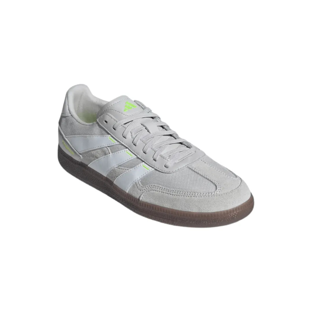 Adidas Predator 24 League Low Freestyle Soccer Shoes - Grey One / Cloud White / Team Solar Yellow 2 Discounted Adidas Shoes