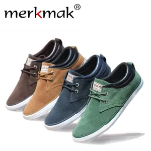 New 2017 Top Fashion brand men Flat Shoes Canvas men's flats shoes men,Daily casual shoes Spring Autumn suede men shoes LS083 The Opposite Of Flat Shoes