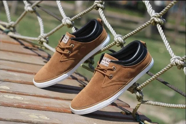 Flats Shoe Dangle New 2017 Top Fashion brand men Flat Shoes Canvas men's flats shoes men,Daily casual shoes Spring Autumn suede men shoes LS083