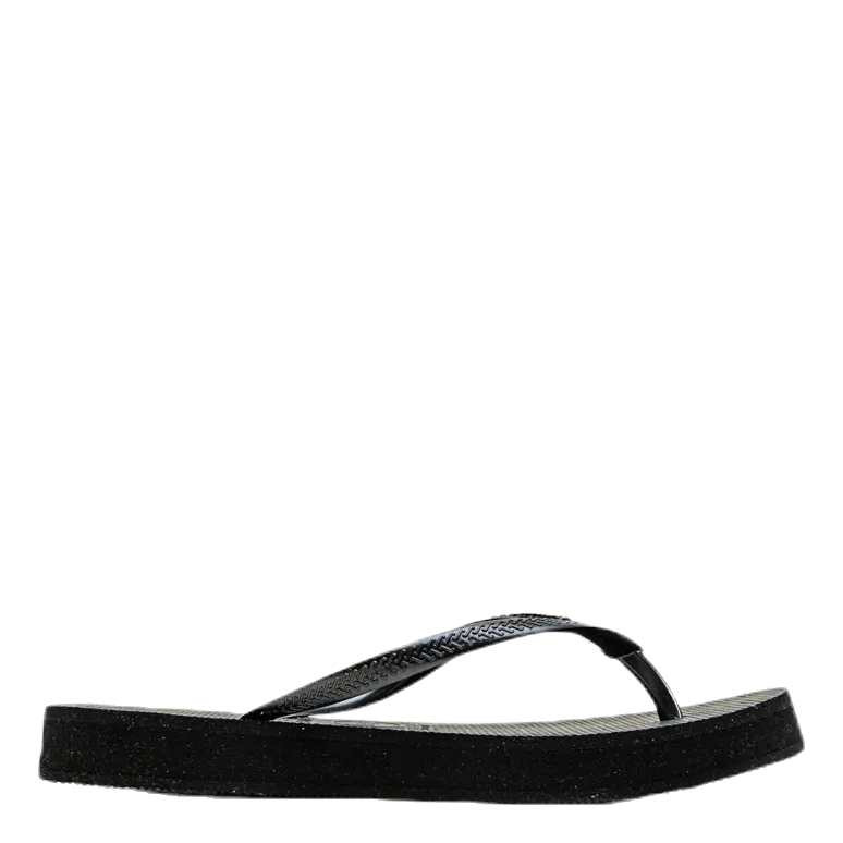 Slim Flatform Black Best Slide Flip Flops