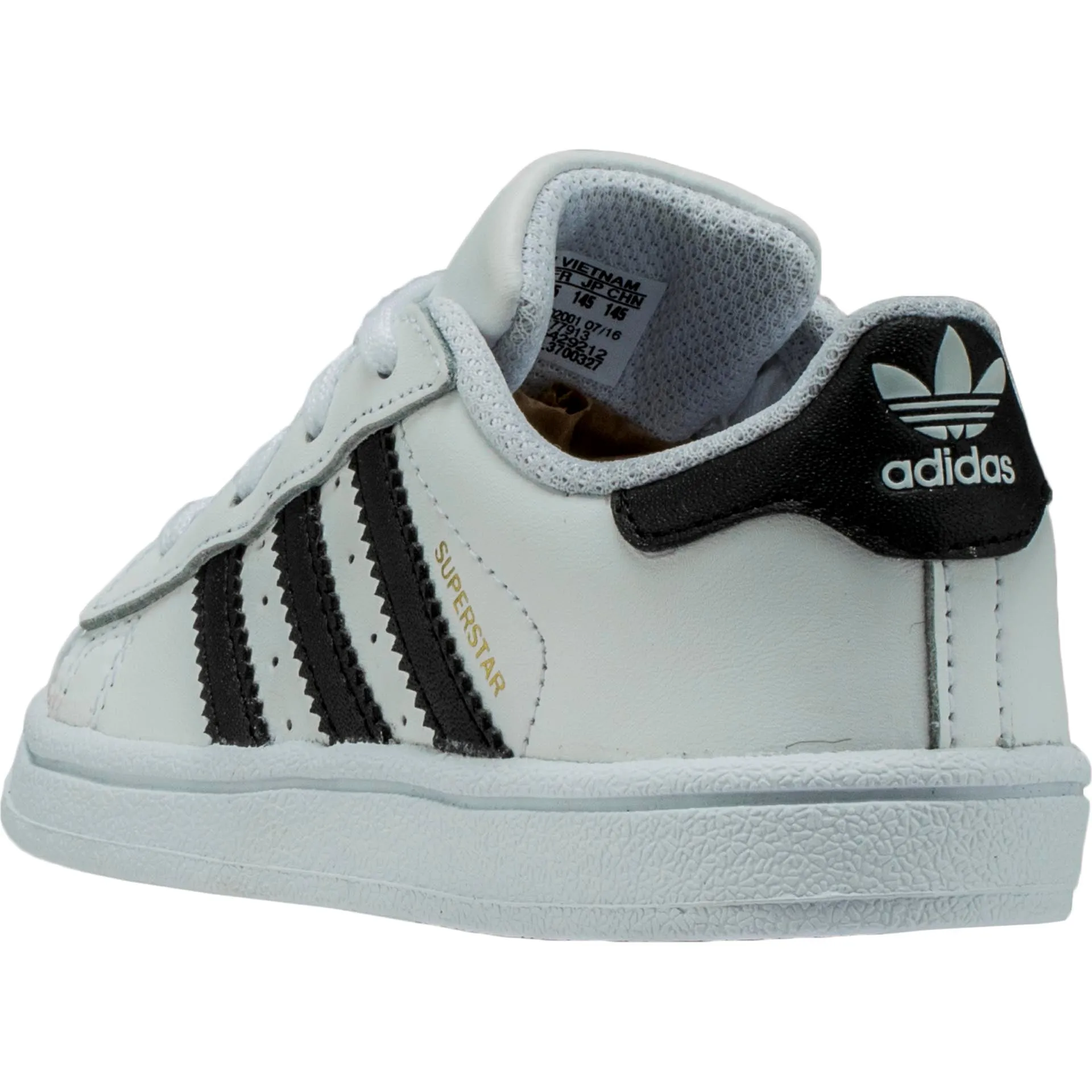 Superstar Infant Toddler Lifestyle Shoe - Black/White Adidas 3d Printed Shoe