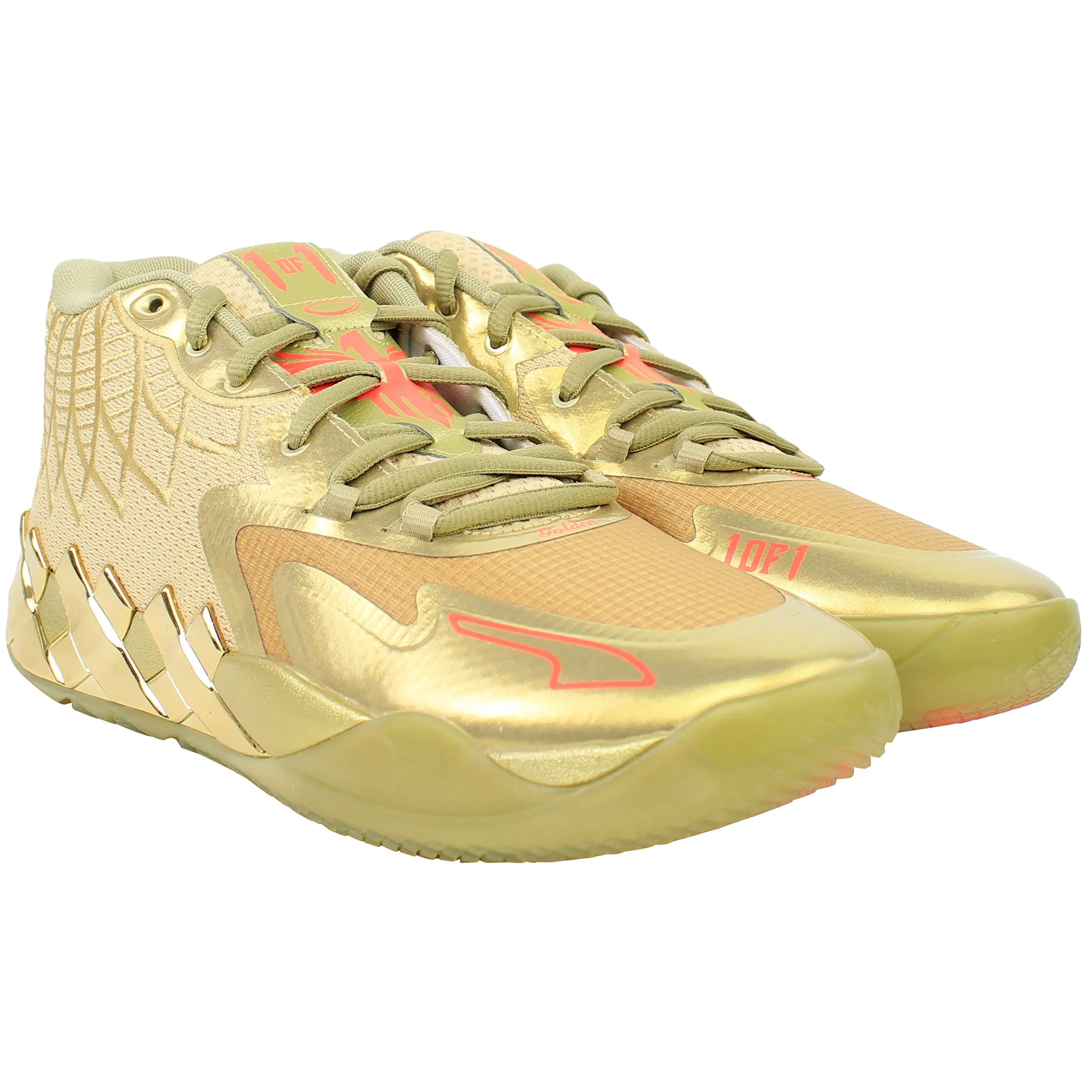 Puma MB.01 Golden Child Mens Gold Basketball Shoes Asics Touch Shoes