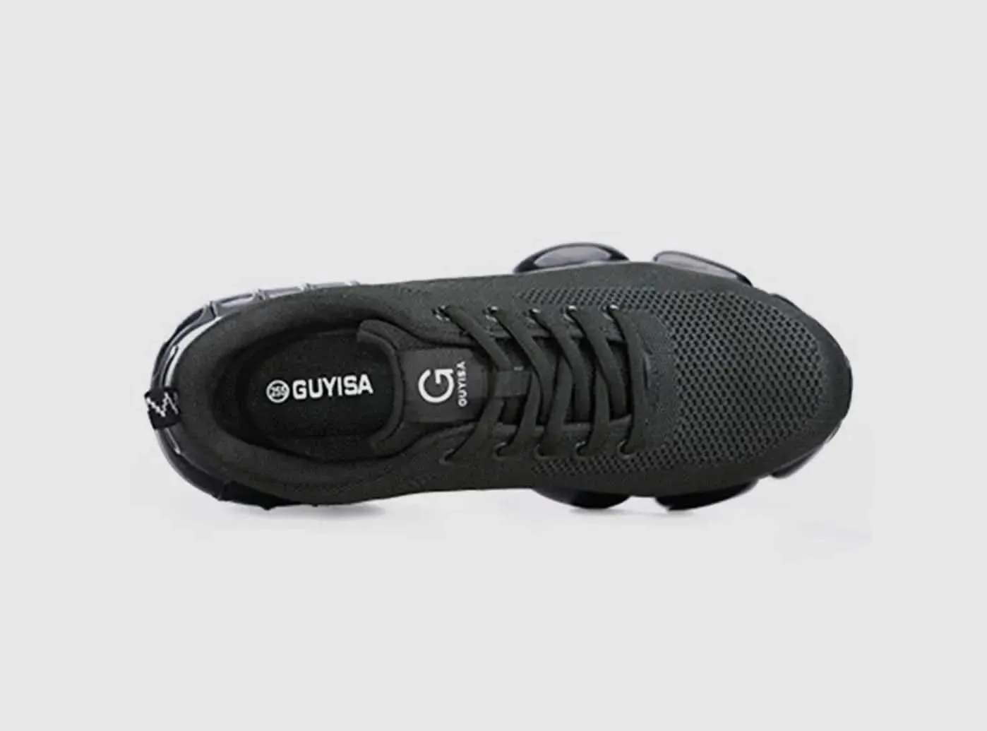 FitVille Men's Breathable Safety Shoes Breathable Work Boots For Summer