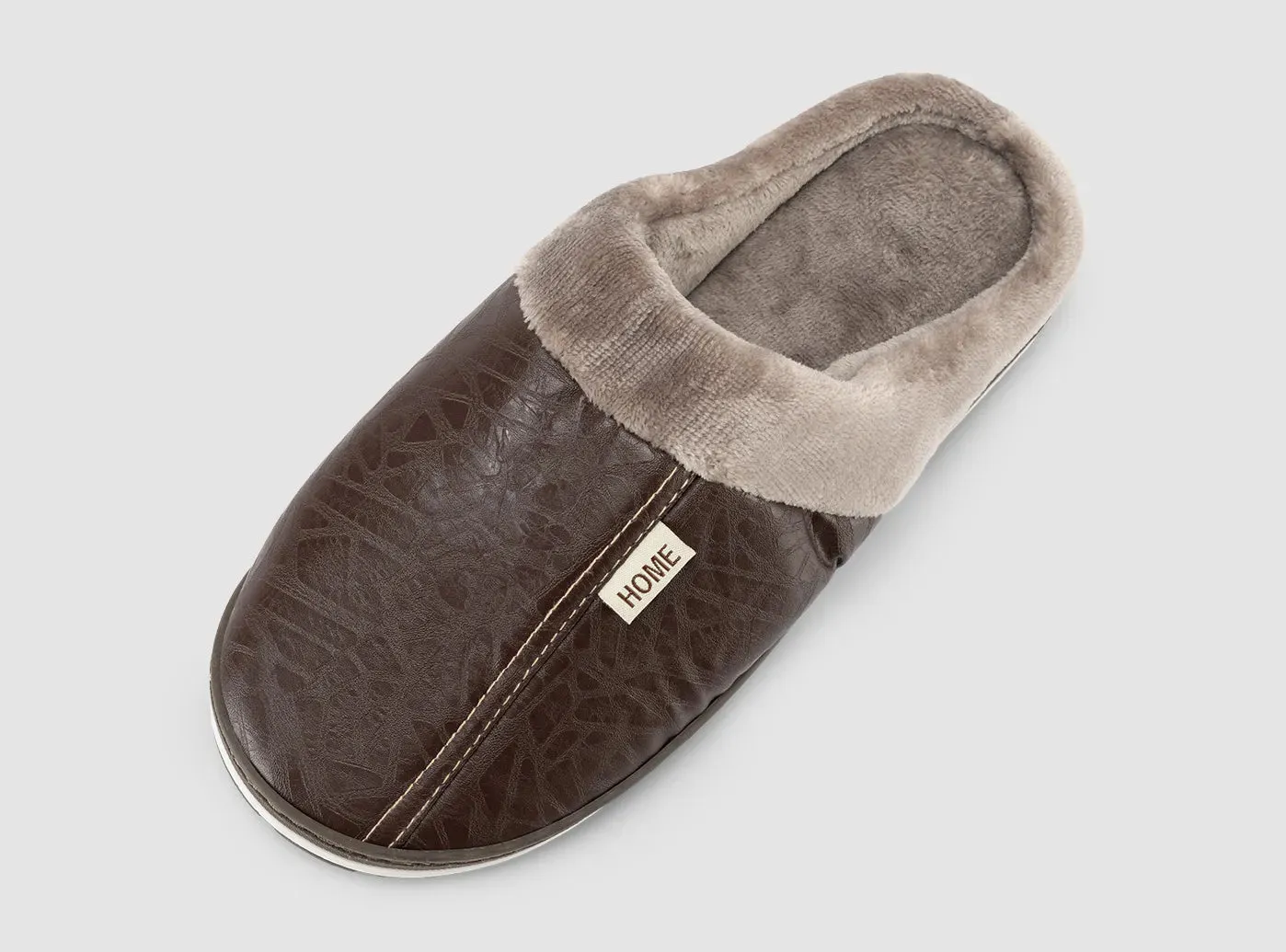 FitVille Men's Plush House Slippers Slippers Mannen